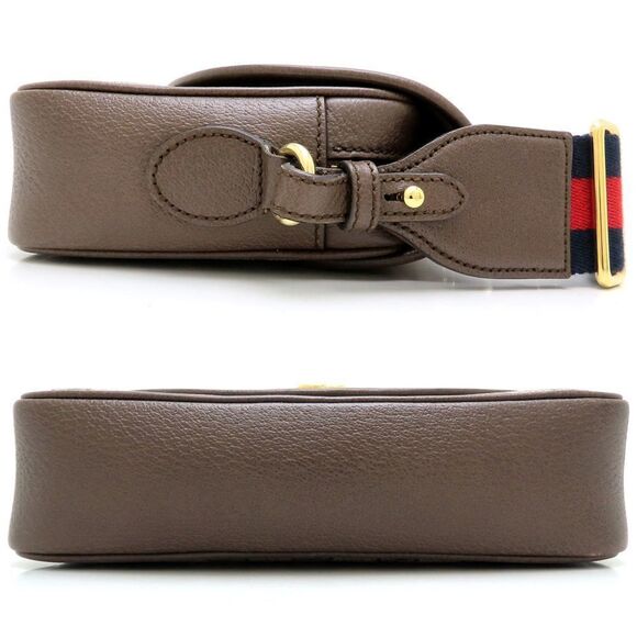 GUCCI Brown Leather Shoulder Bag - Picture 2 of 10